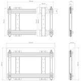 HAGOR Soporte de pared para Cisco WebEx Board 55" / Board Pro 55" negro