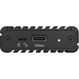 ICY BOX IB-1917M-C32a Carcasa M.2 NVMe SSD, Caja de unidades negro