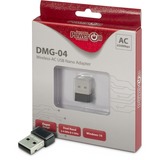 Inter-Tech DMG-04 WLAN 433 Mbit/s, Adaptador Wi-Fi Inalámbrico, USB, WLAN, 433 Mbit/s