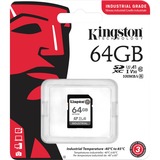 Kingston Industrial 64 GB SDXC, Tarjeta de memoria negro