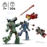 LEGO Iron Man y Máquina de Guerra vs. Drones de Hammer, Juegos de construcción Juego de construcción, 7 año(s), Plástico, 204 pieza(s), 162 g