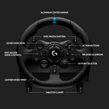 Logitech G923 Negro USB 2.0 Volante + Pedales Analógico/Digital PC, PlayStation 4, PlayStation 5 negro, Volante + Pedales, PC, PlayStation 4, PlayStation 5, Cruceta, Analógico/Digital, 900°, Alámbrico