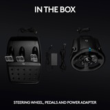Logitech G923 Negro USB 2.0 Volante + Pedales Analógico/Digital PC, PlayStation 4, PlayStation 5 negro, Volante + Pedales, PC, PlayStation 4, PlayStation 5, Cruceta, Analógico/Digital, 900°, Alámbrico