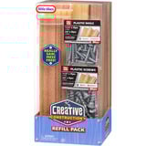 MGA Entertainment Creative Construction Wood, Nails and Screw Bundle, Herramientas para niños Nails and Screw Bundle, 3 año(s)