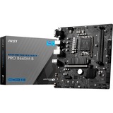 MSI PRO B660M-B DDR4 placa base Intel B660 LGA 1700 micro ATX Intel, LGA 1700, Intel® Core™ i9, DDR4-SDRAM, 64 GB, DIMM