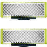Philips Norelco OneBlade Recorta, perfila y afeita Cuchilla de recambio, Hoja perfila y afeita Cuchilla de recambio, Cuchilla de afeitar, Negro, Verde, Acero inoxidable, QP25xx, QP65xx