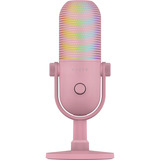 Razer Seiren V3 Chroma 32-Bit DSP Quartz, Micrófono rosa