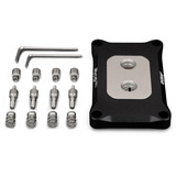 Thermal Grizzly Mycro Pro Stainless Steel AMD AM4/AM5, Disipador de CPU negro/Plateado