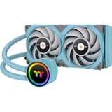 Thermaltake CL-W319-PL12TQ-A sistema de refrigeración para ordenador Procesador Sistema de refrigeración líquida todo en uno 12 cm Turquesa 1 pieza(s), Refrigeración por agua turquesa, Sistema de refrigeración líquida todo en uno, 12 cm, 500 RPM, 2000 RPM, 22,3 sonio, Turquesa