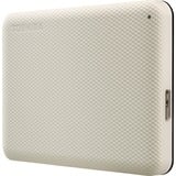 Toshiba Canvio Advance disco duro externo 4000 GB Blanco, Unidad de disco duro beige, 4000 GB, 2.5", 2.0/3.2 Gen 1 (3.1 Gen 1), Blanco