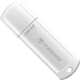Transcend JetFlash 730 64GB USB 3.0 unidad flash USB USB tipo A 3.2 Gen 1 (3.1 Gen 1) Blanco, Lápiz USB plateado, 64 GB, USB tipo A, 3.2 Gen 1 (3.1 Gen 1), Tapa, 8,5 g, Blanco