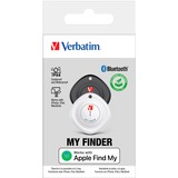 Verbatim My Finder Personal Buscador Negro, Blanco, Rastreador de seguimiento negro/blanco, Personal, Buscador, Negro, Blanco, Resistente al polvo, Resistente al agua, Acrilonitrilo butadieno estireno (ABS), Policarbonato (PC), IP66
