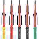 Wera Kraftform Kompakt VDE 17 extra slim 1 Tool Finder, 17 piezas, Destornillador rojo/Amarillo