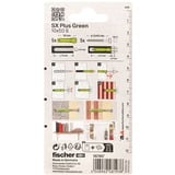 fischer Dübel SX Plus Green 10x50 S K, Pasador verde