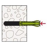 fischer Dübel SX Plus Green 10x50 S K, Pasador verde