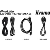 iiyama LE9864UHS-B1AG, Pantalla de gran formato negro (mate)