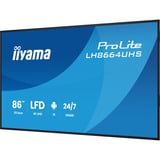 iiyama LH8664UHS-B3AG, Pantalla de gran formato negro (mate)