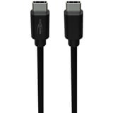 Ansmann Cable de datos y carga USB Tipo-C a Tipo-C negro