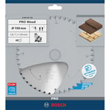 Bosch 2 608 837 705 hoja de sierra circular 19 cm 1 pieza(s) Madera noble, Madera blanda, 19 cm, 2 cm, 1,1 mm, 7900 RPM, 1,6 mm