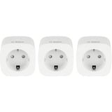 Bosch Enchufe intermedio compacto para hogar inteligente, Toma de corriente con interruptor blanco