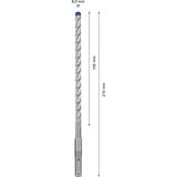 Bosch Expert Broca para martillo SDS plus-7X, Taladro Martillo perforador, Hammer drill bit, 8 mm, 215 mm, Concreto, Piedra, 15 cm