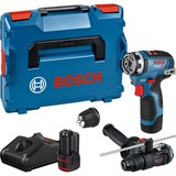 Bosch GSR 12V-35 FC PROFESSIONAL 1750 RPM 590 g Negro, Azul, Rojo, Taladro/destornillador azul/Negro, Taladro de pistola, Sin escobillas, Negro, Azul, Rojo, 1 cm, 1750 RPM, 3,2 cm