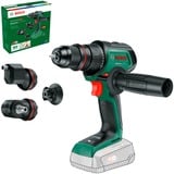 Bosch Taladro atornillador inalámbrico AdvancedDrill 18V-80 QuickSnap Solo + accesorios, Taladro/destornillador verde/Negro
