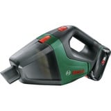 Bosch Universal Vac 18 Aspiradora escoba 2 en 1 Batería Secar Sin bolsa Negro, Verde 2,5 Ah, Aspiradora de mano verde, Aspiradora escoba 2 en 1, Sin bolsa, Negro, Verde, Secar, Filtrado, Alfombra, Suelo duro