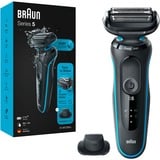 Braun Series 5 51-M1200s, Máquina de afeitar negro/Turquesa