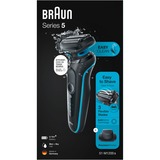 Braun Series 5 51-M1200s, Máquina de afeitar negro/Turquesa