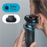 Braun Series 5 51-M1200s afeitadora Máquina de afeitar de láminas Recortadora Negro, Azul negro/Turquesa, Máquina de afeitar de láminas, Negro, Azul, AutoSense, Botones, Batería, Ión de litio