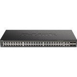 D-Link DGS-2000-52 switch Gestionado L2/L3 Gigabit Ethernet (10/100/1000) 1U Negro, Interruptor/Conmutador Gestionado, L2/L3, Gigabit Ethernet (10/100/1000), Bidireccional completo (Full duplex), Montaje en rack, 1U