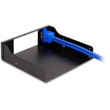 DeLOCK Marco de montaje metálico de 5,25″ para marco intercambiable Slim Bay, Bastidor de instalación 