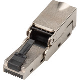 Digitus Conector de campo CAT.6a angular, STP con tapa antipolvo, Enchufe plateado