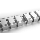 Digitus DA-90506 canaleta para cable Bandeja portacables curva Plata, Guía para cable plateado, Bandeja portacables curva, 130 m, Acrilonitrilo butadieno estireno (ABS), Metal, Plata
