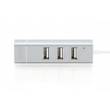 Digitus Hub USB tipo C de 3 puertos, Estación de acoplamiento plateado/blanco