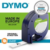 Dymo S0721730 cinta para impresora de etiquetas Negro sobre metálico, Cinta de escritura Negro sobre metálico, Poliéster, DYMO, LetraTag 100T, LetraTag 100H, 1,2 cm, 4 m