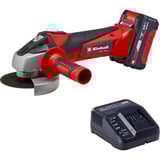 EINHELL Amoladora angular inalámbrica Power X-Change TC-AG 18/115 Li Kit, 18 Voltios rojo/Negro