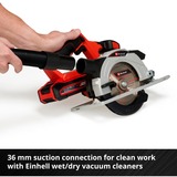 EINHELL Sierra circular a batería Power X-Change TE-CS 18/150 Li-Solo, 18Volt rojo/Negro