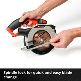 EINHELL Sierra circular a batería Power X-Change TE-CS 18/150 Li-Solo, 18Volt rojo/Negro