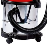 EINHELL TC-VC 1812 S 12 L Aspiradora cilíndrica Seca y húmeda 1250 W, Aspiradora en húmedo y en seco rojo, 1250 W, Aspiradora cilíndrica, Seca y húmeda, 12 L, 80 dB, Negro, Rojo, Plata