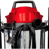 EINHELL TC-VC 1812 S 12 L Aspiradora cilíndrica Seca y húmeda 1250 W, Aspiradora en húmedo y en seco rojo, 1250 W, Aspiradora cilíndrica, Seca y húmeda, 12 L, 80 dB, Negro, Rojo, Plata