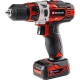 EINHELL TE-CD 12/1 +22+CL, Taladro/destornillador rojo/Negro