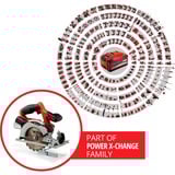 EINHELL TE-CS 18/150 Li-Solo, Sierra circular rojo/Negro