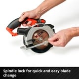 EINHELL TE-CS 18/150 Li-Solo, Sierra circular rojo/Negro