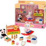 EPOCH Sylvanian Families - Juguete de guardería para bebés con figuras, Juegos de construcción 