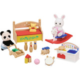 EPOCH Sylvanian Families - Juguete de guardería para bebés con figuras, Juegos de construcción 