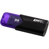 Emtec Click Easy unidad flash USB 128 GB USB tipo A 3.2 Gen 1 (3.1 Gen 1) Negro, Violeta, Lápiz USB violeta/Negro, 128 GB, USB tipo A, 3.2 Gen 1 (3.1 Gen 1), 20 MB/s, Sin tapa, Negro, Violeta