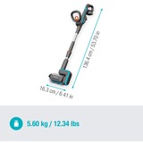 GARDENA Limpiador múltiple a batería AquaBrush Universal 18V P4A, Detergentes para suelos duros gris/Turquesa