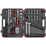GEDORE Juego de llaves de vaso rojo 1/4" + 1/2", 232 piezas, Kit de herramientas rojo/Negro